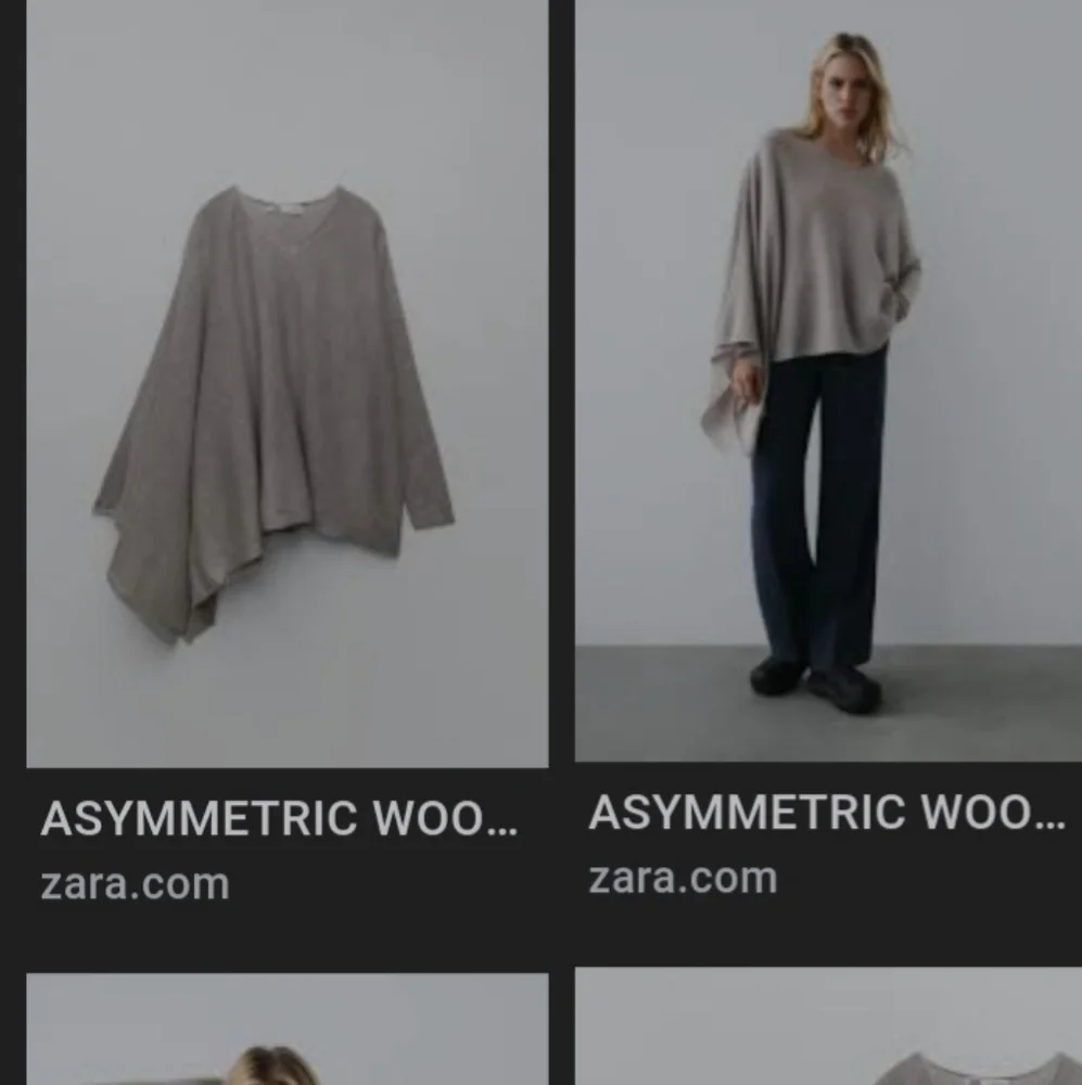 ZARA REAL WOOL SOFT ASYMMETRIC SWEATER NWT SIZE MEDIUM